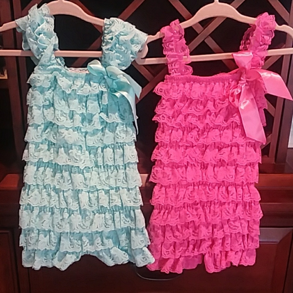 Lace Petit Rompers- set of 2
